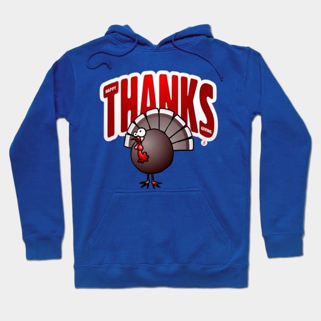 Thanksgiving Turkey Hoodie by Cardvibes